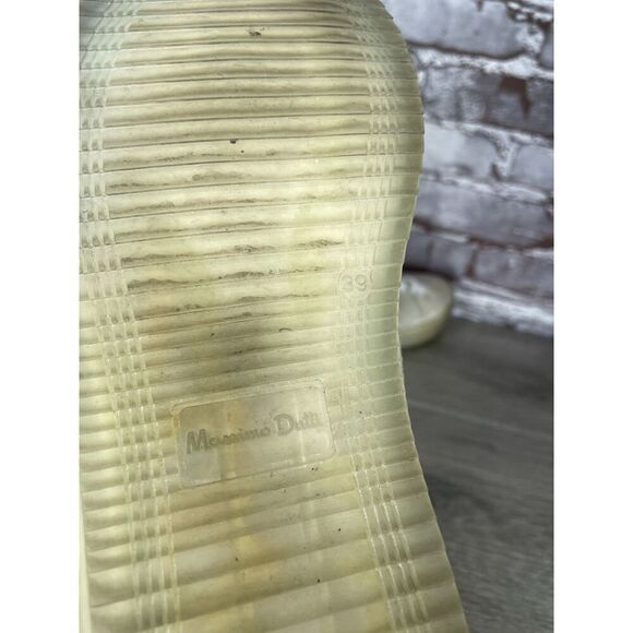 Massimo Dutti White Leather Snake Skin Embossed Trainers Shoes Women Sz 39EU/8.5 - Picture 7 of 16